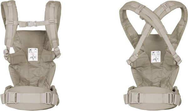 Ergobaby Omni Dream Baby Carrier for Newborns from Birth to 20.4 kg, 4 Positions with SoftTouch Cotton, Ergonomic Baby Front-Inward and Back Carry Position, Soft Olive - Image 5
