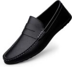 Men's Loafers Flat Breathable Casual Leather Moccasins Handmade Slip On Driving Business Shoes