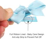 JOYOYO 50 Pcs Baby Hair Clips Small Size 2 Inch Bow Clips for Baby Girl Toddlers Non-Slip Baby Clips Full Ribbon Covered Baby Care Clips Craft Bows, Baby Girl Hair Clips - Image 5