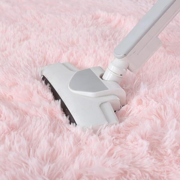 lekeplus Rugs Round Soft Shaggy on-shedding Non-slip Modern Indoor Outdoor Fluffy Rugs, For Living Room, Bedroom, Children's Room Round Carpet (Pink, 180x180cm) - Image 4