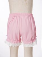 CHICTRY Kids Girls Dance Shorts Ruffle Bowknot Bloomers with Lace Trim Pettipant Safety Shorts Undershorts Bottoms Underwear - Image 5