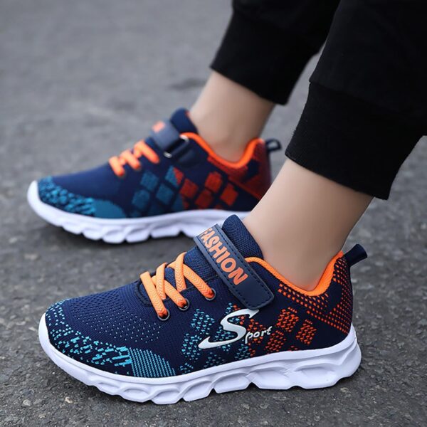 Boys Girls Shoes Kids Tennis Athletic Running Walking Lightweight Sneakers for Little/Big Kid Breathable Mesh Sport Shoes 3 Boys Tennis Shoes Size 4 - Image 6
