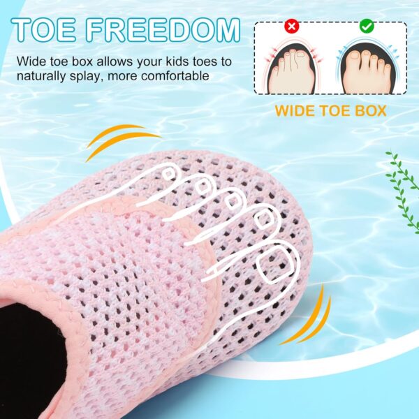 JOINFREE Toddler Girls Boys Water Shoes Quick-Dry Non-Slip Aqua Shoes Breathable Infant Water Socks for Swim Pool Beach - Image 4