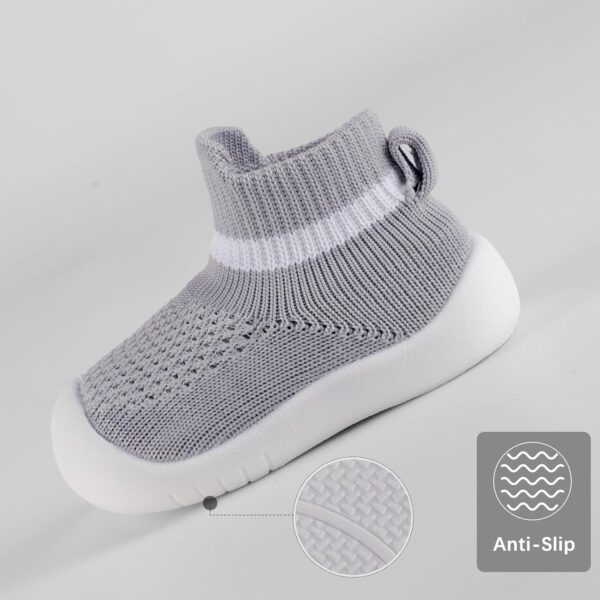 MK MATT KEELY Baby Shoes Boys Girls Sock Shoes Toddlers Pre Walkers First Walking Shoes with Anti Slip Rubber Sole - Image 5
