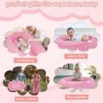 Baby Lounger - 100% Cotton Soft & Breathable Nest Lounger for Newborns to 24 Months, Portable Co-Sleeper for Boys & Girls, Perfect Baby Gift (Pink) - Image 7
