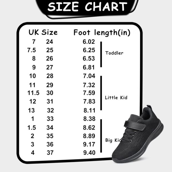 Boys Girls Trainers Kids Shoes Unisex Lightweight Breathable Athletic Running Tennis Fitness Sneakers for Toddler/Little Kid/Big Kid - Image 2