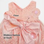 LZH Baby Girls Lace Embroidery Dress Bowknot Party Dress Bridesmaid Wedding Gown with Headwear - Image 6