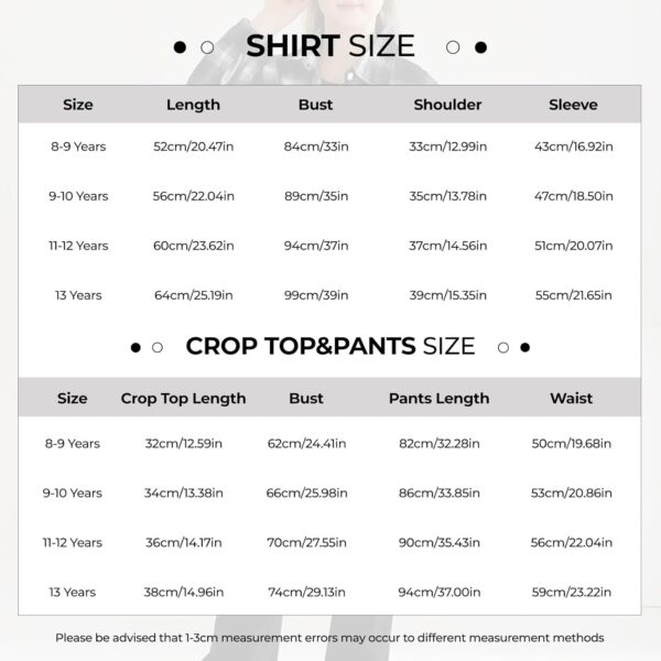 Girls 3 Piece Outfits Kids Cami Top + Flare Pants Set with Plaid Shirt Set Youth Girls Long Jacket Tanks Top Flare Leggings Bell Bottom Clothes - Image 4