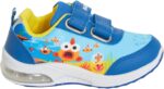 Pinkfong Boys Baby Shark Light Up Sports Trainers Kids Easy Fasten Skate Shoes LED Flashing Lights Running Footwear - Image 4