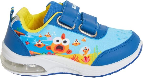 Pinkfong Boys Baby Shark Light Up Sports Trainers Kids Easy Fasten Skate Shoes LED Flashing Lights Running Footwear - Image 4