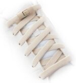 TEEZY No Tie Shoe Laces for Trainers | Premium Elastic Weave & Quick Lock Buckle | Flat Shoe Laces For Adults & Kids | Elastic Shoelaces Black White Laces No Tie | ORIGINAL