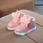 SRTUMEY Boys Girls Baby Trainers Light Up Sports Running Shoes for Kids School Toddler Flashing Led Lights Sneakers Non-Slip Sport Shoes for Baby Clearance - Image 2