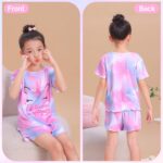MHJY Girls Pyjamas Ruffled Short Sleeve PJs Sets Unicorn Pajamas 2 Pcs Shirt and Shorts Casual Girls' Nightwear Sleepwear Clothes - Image 5
