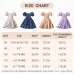 JiAmy Girls Dress Princess Puff Short Sleeve Summer Floral Baby Kids Dresses Lightweight Lovely Casual for 2-7 Years - Image 7