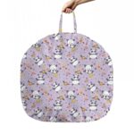 Babrukda Funny Panda Newborn Lounger Cover Daisy Floral Purple Pattern Baby Lounger Cover with Portable Handle Removable Slipcover for Infant Lounger Pillow Holiday Gifts (Lounger Not Included) -1 - Image 3