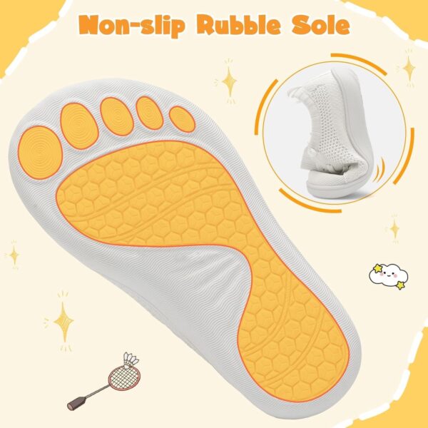 JOINFREE Toddler Wide Shoes Girls Boys Breathable Fashion Shoes Kids Barefoot Minimalist Shoes Zero Drop Slip on Tennis Sneakers - Image 6