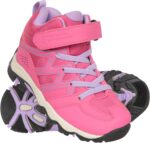 Mountain Warehouse Oscar Junior Walking Boots - Comfortable Shoes with Elastic laces & Touch Strap Fastening - Spring, Summer Hiking, Trekking, Outdoors & Walking