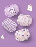 Happy Cherry - Baby Girls Boys Knickers Infant Ruffle Bloomer Shorts Panties Newborn Biefs Cotton Training Pants Toddler Underwear Little Kids Cute Pattern Breathable Soft Diaper Cover for 0-6 Years - Image 6