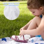 Elkuaie 6 Pairs of Girl Lace Cotton Ankle Socks, Cute Tassel Cotton Children's Ankle Socks, Suitable for Children Aged 4-6 Years Old (White+Pink+Yellow+Blue+Green+Purple) - Image 4