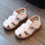 Amaone Boys Dress Shoes Size 4 Baby Fashion Summer Children Casual Shoes Kids Girls Sneaker Sandals Boys Baby Shoes Girl Rubber Shoes (White, 18-24Months) - Image 2