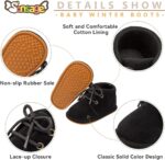 Sonsage Baby Girls Boys Boot Newborn Infant Unisex Velvet Soft Anti-Skid Rubber Sole Shoes Toddler Fleece Cozy Boots Winter Warm Prewalker Crib Shoes 3-6 month - Image 5