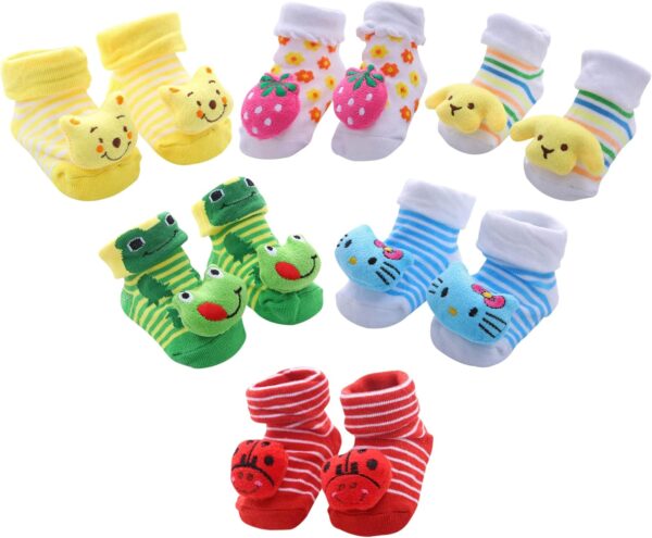 Baby Socks with Grips for Newborns and Toddlers, Non-Slip Toddler Socks, Infant, Boys and Girls, Soft Cotton Baby Socks 0-3,3-6, 6-12, 12-18 Months, Toddler Slipper Socks - Image 8