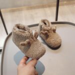 Infant Baby Boys Girls Classic for Boys and Girls Flat Plush Warm and Comfortable Cartoon Sheep Shape Boys Size 13 Shoes - Image 3