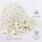 XIAOHAWANG Baby Girl Sun Hat Embroidered Flowers Toddler Bucket Hats Summer Cap for Infant Girls - Image 5