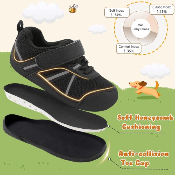 JOINFREE Baby Walking Shoes Comfortable Toddler Boys Girls Sneakers Soft Sole Barefoot Tennis Shoes - Image 7