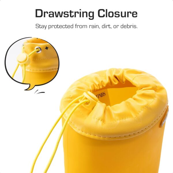 DREAM PAIRS Kids Rain Boots Boys Girls Lightweight Boots Waterproof Easy-on Outdoor Playing Rain Boot Unisex-Child - Image 4