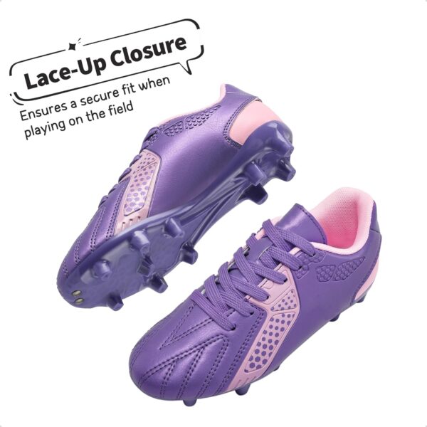 DREAM PAIRS Boys Football Boots Shoes Kids Girls Soccer Athletics Sport Training Shoes Indoor Outdoor Football Shoes Sneakers for Unisex - Image 5