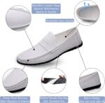 Men's Loafers Flat Breathable Casual Leather Moccasins Handmade Slip On Driving Business Shoes - Image 3