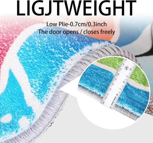 Playroom Rug for Kids Sky Ocean Beach Hopscotch Game Rugs, Area Rugs for Boys Girls Toddlers Bedroom Decorative Play Mat for Babies 1-6 Years (Sky Ocean Beach Hopscotch, Double Fun 120 x 180 CM) - Image 5