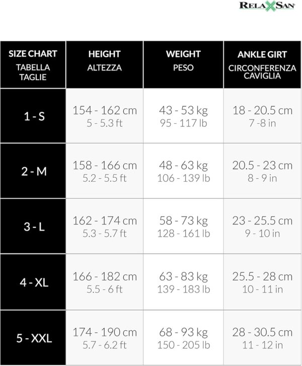 Relaxsan Compression Maternity Tights, Adjustable Pantyhose 12-17 mmHg, Basic 790 - Image 2