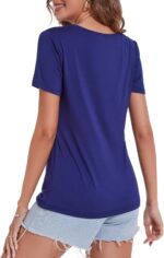 Sosolism Essential Nursing Tops Summer Breastfeeding Tshirt Short Sleeve Soft Feeding tee for Women - Image 4