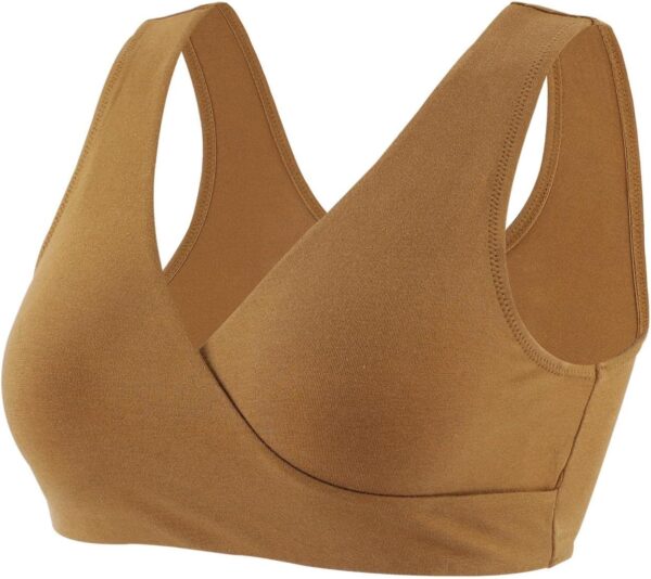 ZUMIY Maternity Nursing Bras, Seamless Maternity Bra for Pregnancy & Breastfeeding, Comfortable Wireless Bra Night Sleep Top - Image 4