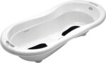 Rotho Babydesign Bath Set with Bath Tub and Stand, Ideal for 2 Children, 0-12 Months, White, TOP Xtra, 21041000101 - Image 2