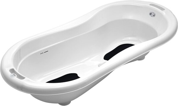 Rotho Babydesign Bath Set with Bath Tub and Stand, Ideal for 2 Children, 0-12 Months, White, TOP Xtra, 21041000101 - Image 2