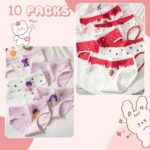 Boletochic Girls Cotton Knickers for 2-12 Years Soft Comfort Girls Underwear Cute Girl Briefs Underpants 10 Packs - Image 5