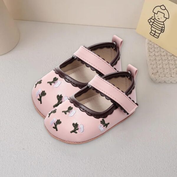 Rubber Toddler Shoes Toddler Kids Baby Girls Cute Canvas First Walk Casual Shoes Slide Sandals Size 3 - Image 4