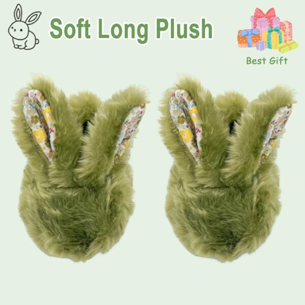 sharllen Kids Slippers Girls Fluffy Bunny Slippers Toddler Plush Warm Winter House Shoes Boys Cute Rabbit Novelty Animal Slippers - Image 5