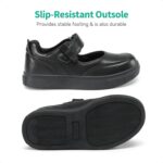 DREAM PAIRS Kids Girls Mary Jane Sneakers Strap Toddler Little Girls School Shoes Soft Walking Party Flat Shoes - Image 2