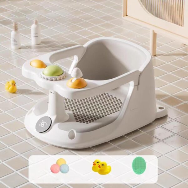 Baby Bath Seat - Baby Chair with Suction Cups | Non Slip Toddler Bath Toys for Sitting Up for Boys and Girls - Image 3
