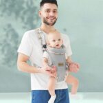 SONARIN Lightweight Breathable Baby Carrier, 4-in-1 Soft 3D Mesh Baby Wrap Carrier Ergonomic Child Carrier Backpack,Multi-Function for Newborn and Toddler 0 to 36 Months(Camo) - Image 2
