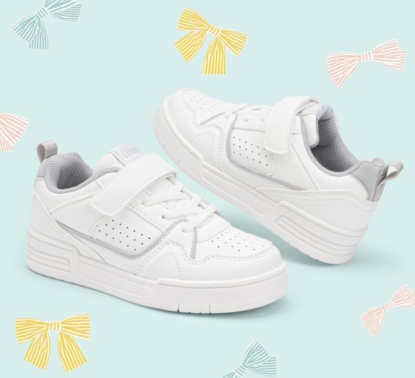 Lucky Step Kid's Slip On Sneaker Comfort Casual Running Tennis School Low Top Sneaker Strap Athletic Walking Shoes for Children/Boys/Girls - Image 6