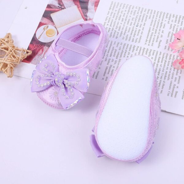 XIATANG Walkers Kids Shoes Children Toddler Soft Boys Shoes Princess Shoes Toddler Infant Girls Baby Girls Shoes (Purple, 6-9Months) - Image 5