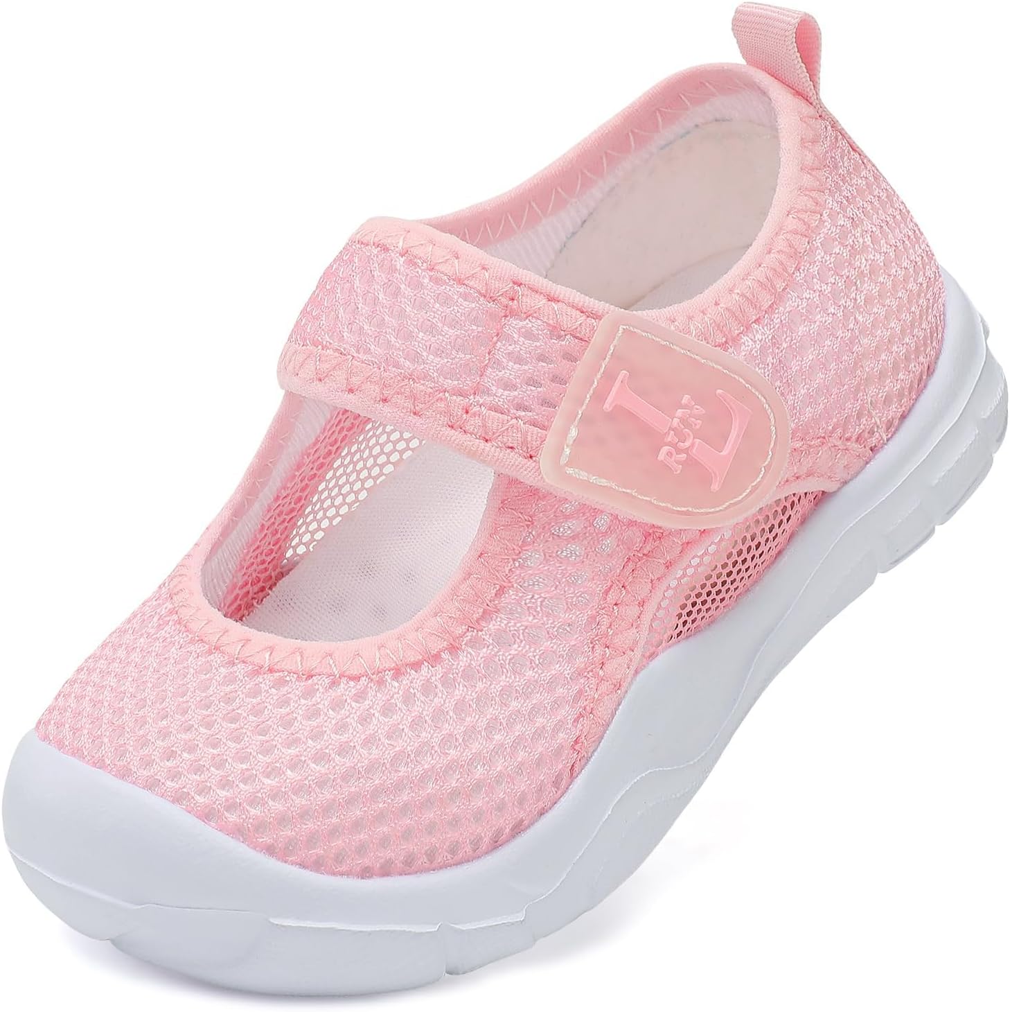 71VJjImLKgL._AC_SL1500_.jpg JIASUQI Toddler Boys Girls Sandals Breathable Barefoot Shoes Adjustable Lightweight Walking Shoes for Summer Indoor Outdoor - Image 1