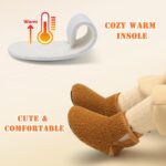 Baby Girls Boys House Shoes Baby Slippers with Non-Slip Rubber Sole Toddlers Cozy Home Booties - Image 6