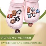 UYGTHI 21PCS Shoe Charms for Kids Teens Boys Girls Men Women - Cute Animal Shoe Decorations, Dog-Themed PVC Shoe Accessories for Sandals, Perfect Party Favors, Birthday Gifts, Holiday Decorations - Image 3
