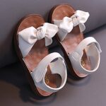 Daclay Girl's Sandals Soft Sole White Princess Comfortable Boys Kids Sandals - Image 3